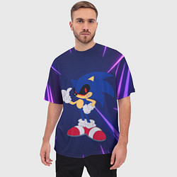 Футболка оверсайз мужская SONIC EXE СОНИК, цвет: 3D-принт — фото 2