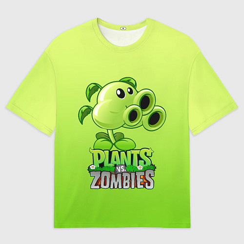 Мужская футболка оверсайз Lants vs Zombies - Тристрел / 3D-принт – фото 1