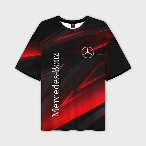 Мужская футболка оверсайз Mercedes-Benz Геометрия / 3D-принт – фото 1