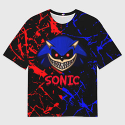 Мужская футболка оверсайз SONIC EXE DARK SONIC