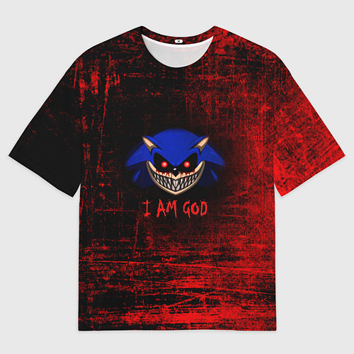 Мужская футболка оверсайз Sonic Exe / 3D-принт – фото 1
