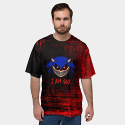 Футболка оверсайз мужская Sonic Exe, цвет: 3D-принт — фото 2