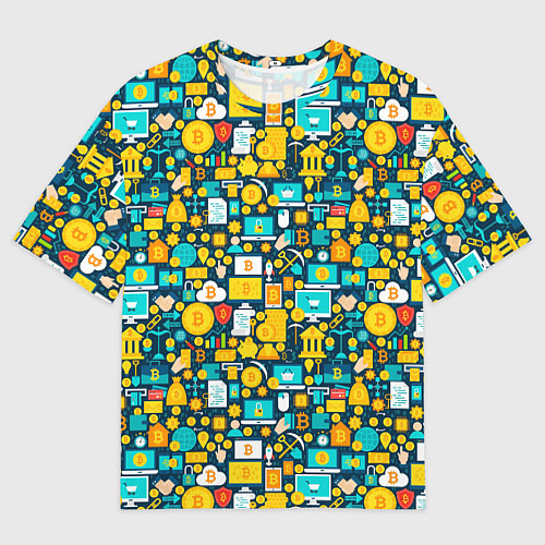 Мужская футболка оверсайз Трейдер Криптовалют / 3D-принт – фото 1