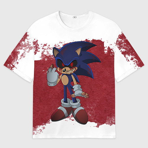 Мужская футболка оверсайз Sonic Exe! / 3D-принт – фото 1