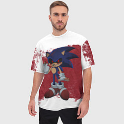 Футболка оверсайз мужская Sonic Exe!, цвет: 3D-принт — фото 2