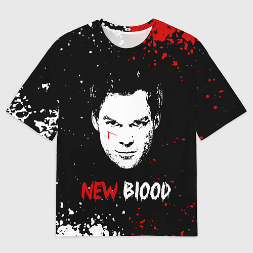 Мужская футболка оверсайз Декстер Новая Кровь Dexter New Blood / 3D-принт – фото 1