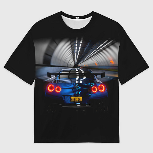 Мужская футболка оверсайз Форза Хорайзен Гонки Forza GTR Nissan / 3D-принт – фото 1