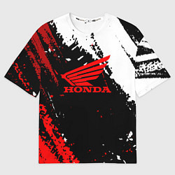 Футболка оверсайз мужская Honda Logo Auto, цвет: 3D-принт