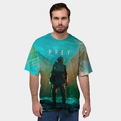 Футболка оверсайз мужская PREY ЗЕМЛЯ, цвет: 3D-принт — фото 2