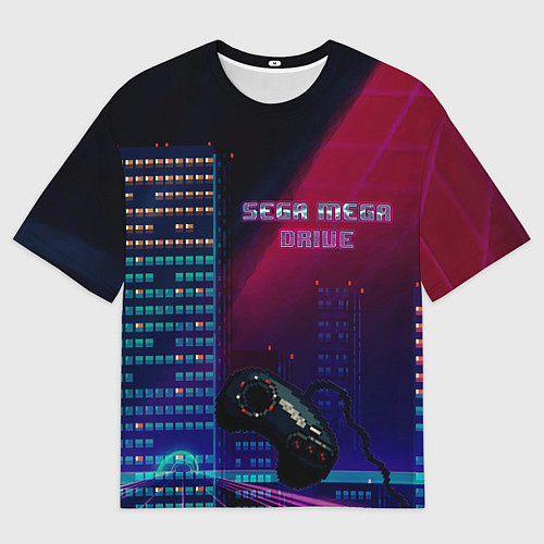 Мужская футболка оверсайз SEGA MEGA DRIVE / 3D-принт – фото 1