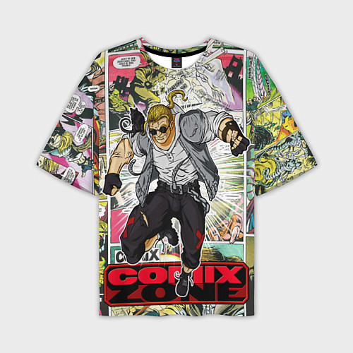 Мужская футболка оверсайз Comix zone mutants / 3D-принт – фото 1