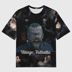 Футболка оверсайз мужская Викинги: Вальхалла, цвет: 3D-принт