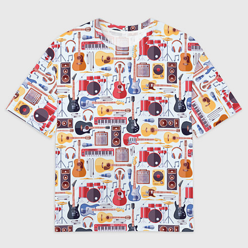 Мужская футболка оверсайз Рок Музыкант / 3D-принт – фото 1