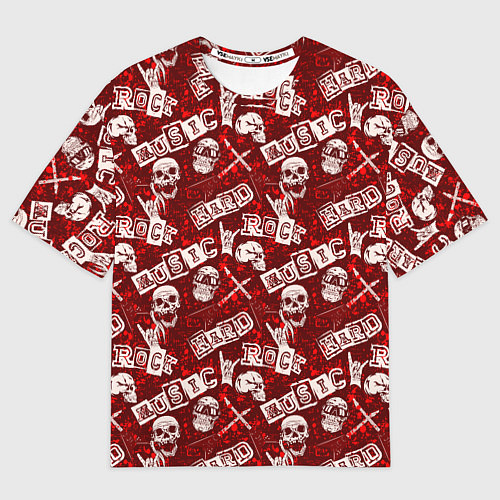 Мужская футболка оверсайз Хард Рок HARD-ROCK / 3D-принт – фото 1