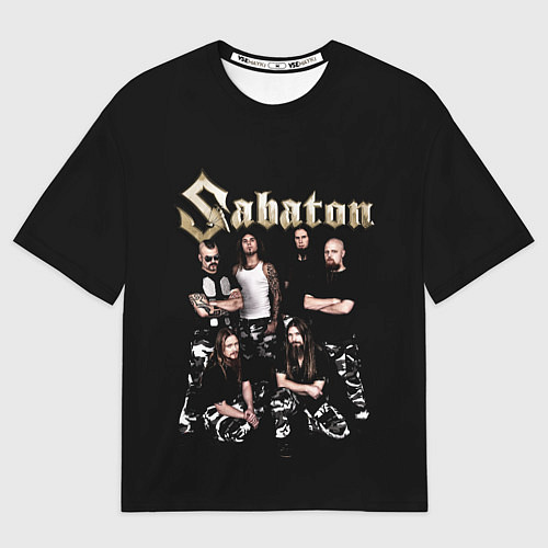 Мужская футболка оверсайз SABATON САБАТОН / 3D-принт – фото 1
