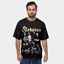 Футболка оверсайз мужская SABATON САБАТОН, цвет: 3D-принт — фото 2