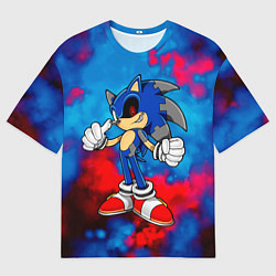 Футболка оверсайз мужская СОНИК EXE SONIC, цвет: 3D-принт