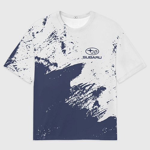 Мужская футболка оверсайз Subaru - Текстура / 3D-принт – фото 1