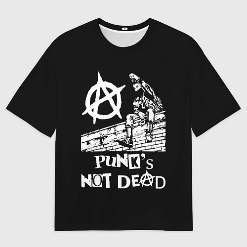 Мужская футболка оверсайз Анархист Панк / 3D-принт – фото 1