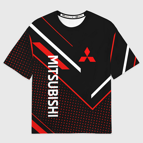 Мужская футболка оверсайз Митсубиси, Mitsubishi Спорт / 3D-принт – фото 1