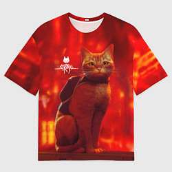 Футболка оверсайз мужская The Stray, цвет: 3D-принт