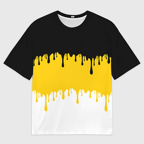 Мужская футболка оверсайз Российская Империя потёки / 3D-принт – фото 1