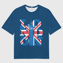 Футболка оверсайз мужская LONDON Лондон, цвет: 3D-принт