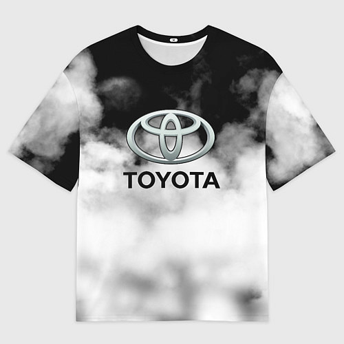 Мужская футболка оверсайз Toyota облако / 3D-принт – фото 1