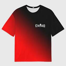 Футболка оверсайз мужская CSGO КСГО Минимализм, цвет: 3D-принт