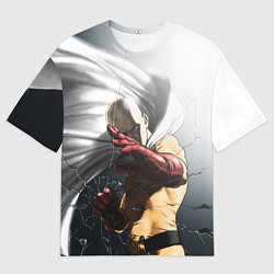 Футболка оверсайз мужская One Punch Man - Сайтама, цвет: 3D-принт