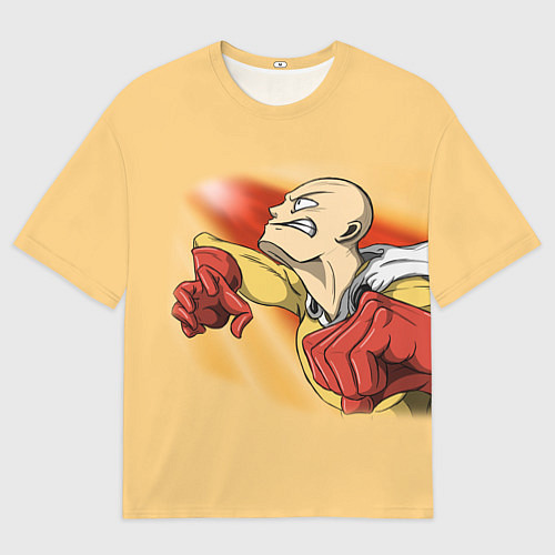 Мужская футболка оверсайз Сайтама - One Punch Man / 3D-принт – фото 1