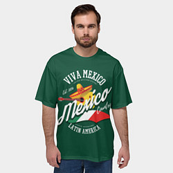 Футболка оверсайз мужская Мексика Mexico, цвет: 3D-принт — фото 2