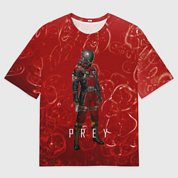 Футболка оверсайз мужская Prey blood horror, цвет: 3D-принт