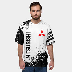 Футболка оверсайз мужская Mitsubishi Drift, цвет: 3D-принт — фото 2