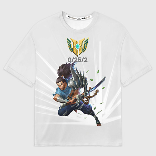 Мужская футболка оверсайз Yasuo Meme / 3D-принт – фото 1