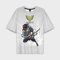 Футболка оверсайз мужская Yasuo Meme, цвет: 3D-принт