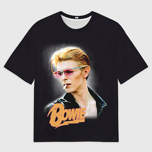 Мужская футболка оверсайз David Bowie Smoking / 3D-принт – фото 1