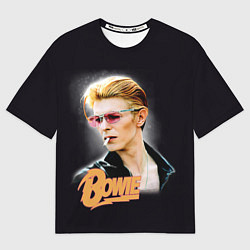 Футболка оверсайз мужская David Bowie Smoking, цвет: 3D-принт