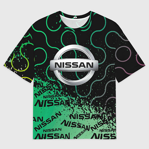 Мужская футболка оверсайз NISSAN Супер класса / 3D-принт – фото 1