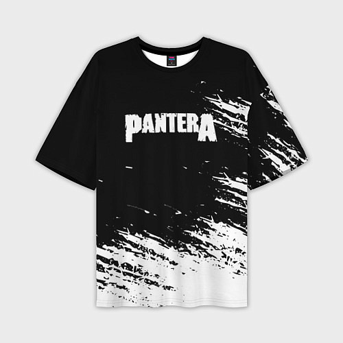 Мужская футболка оверсайз Pantera Logo / 3D-принт – фото 1