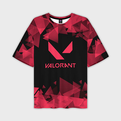 Мужская футболка оверсайз Valorant - Геометрия / 3D-принт – фото 1