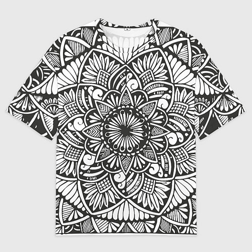 Мужская футболка оверсайз Мандала 2028-1 / 3D-принт – фото 1