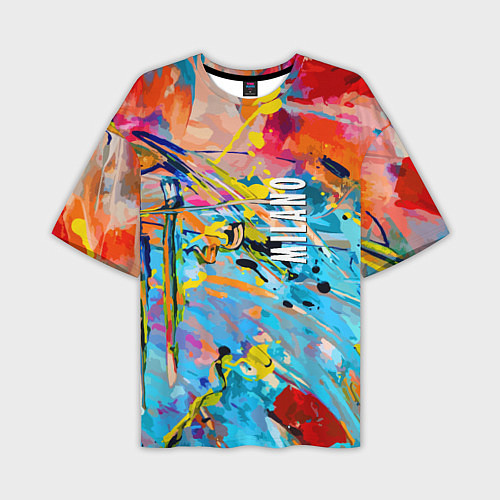 Мужская футболка оверсайз Vanguard fashion pattern Milano / 3D-принт – фото 1