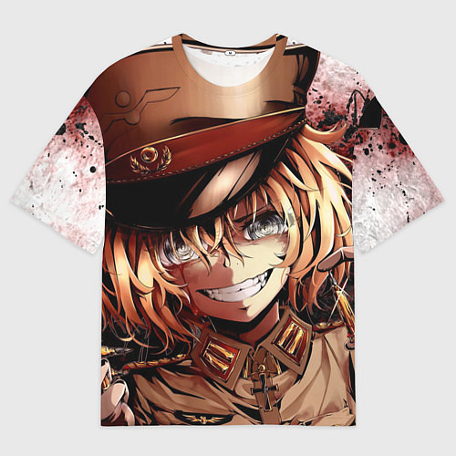 Мужская футболка оверсайз Tanya Degurechaff с патронами / 3D-принт – фото 1