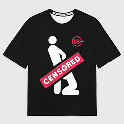 Футболка оверсайз мужская CENCORED, цвет: 3D-принт