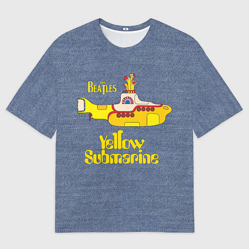 Мужская футболка оверсайз On a Yellow Submarine 3D / 3D-принт – фото 1