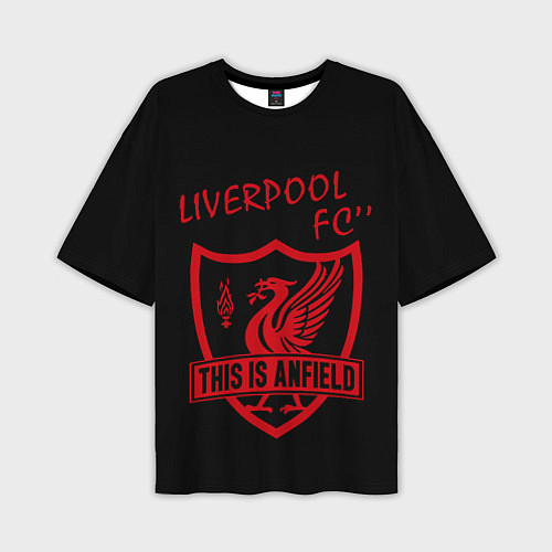 Мужская футболка оверсайз Liverpool Ливерпуль / 3D-принт – фото 1
