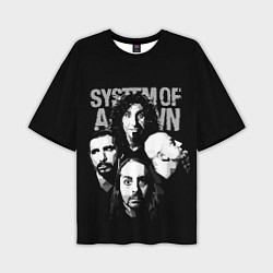 Мужская футболка оверсайз System of a Down рок группа