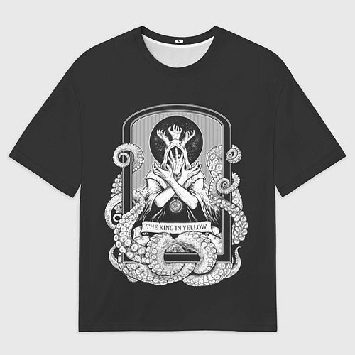 Мужская футболка оверсайз Король в жёлтом / 3D-принт – фото 1