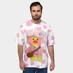 Футболка оверсайз мужская УТОЧКА ЛАЛАФАНФАН С Мишкой, цвет: 3D-принт — фото 2